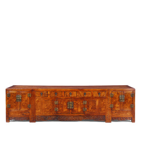 Kang Cabinet Made From Burr Elm - 19th Century