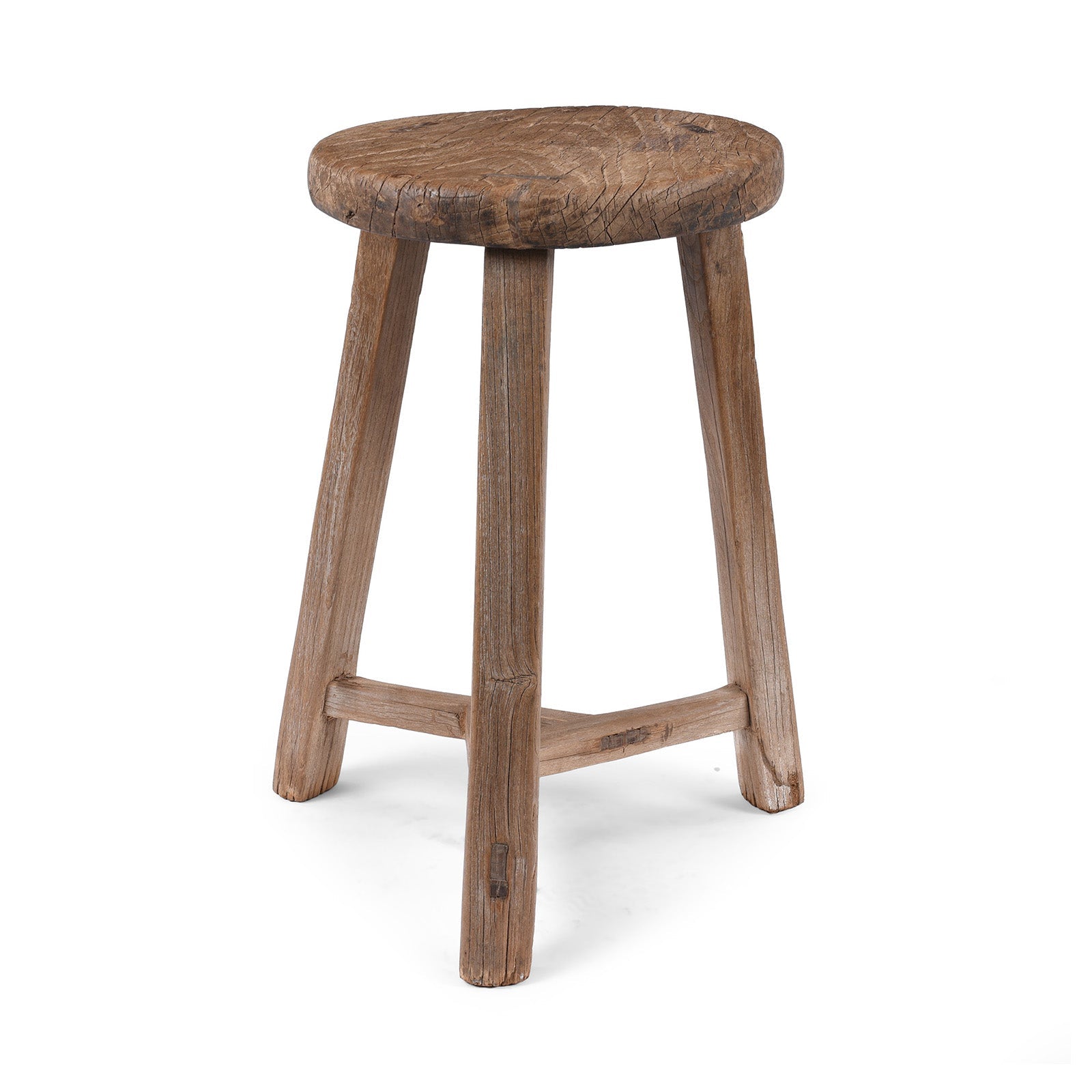 Farmers Milking Stool From Shanxi Province - Ca 1900