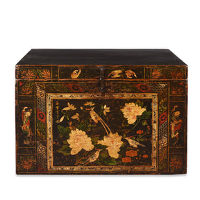 Painted Opera Chest From Shanxi - 19th Century