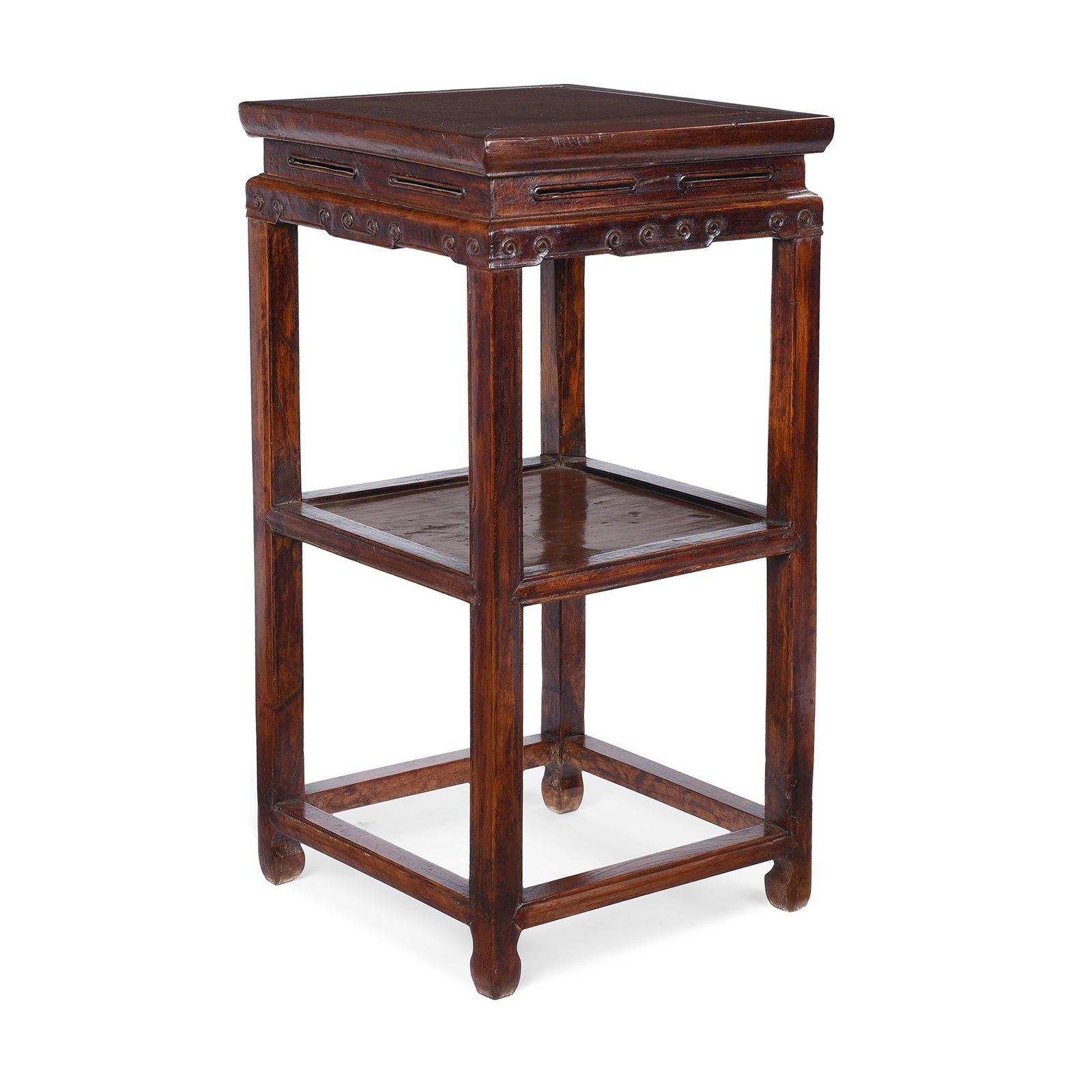Flower Stand With Shelf From Jiangsu -19th Century