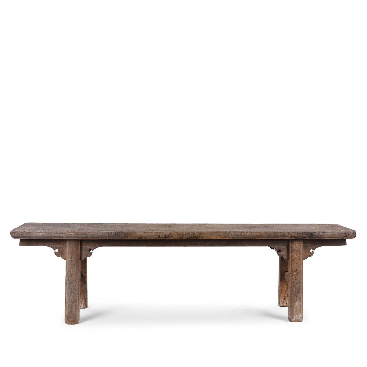 Walnut Bench From Shanxi - 19th Century