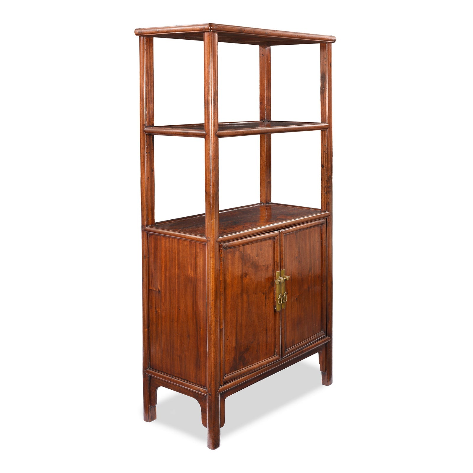 Chinese Walnut Shelf From Jiangsu - 19th Century