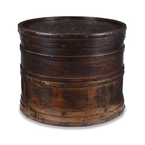 Painted Willow Food Container From Shanxi - 19th Century