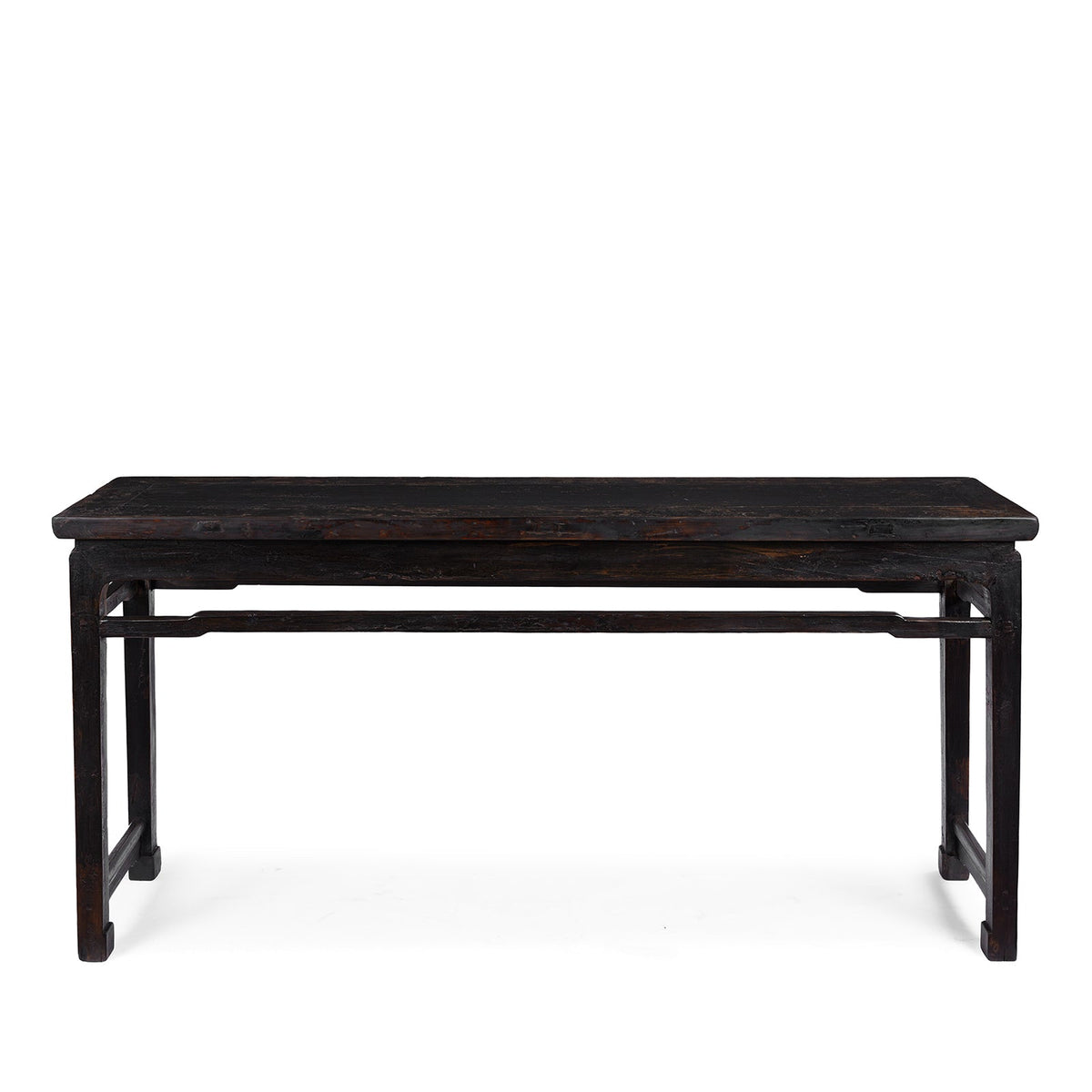 Black Lacquer Console Table From Shanxi - 19th Century
