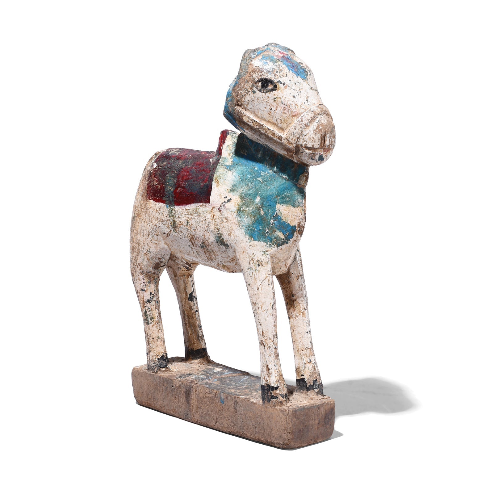 Painted Indian Nandi Bull Figurine From Rajasthan - Ca 1940