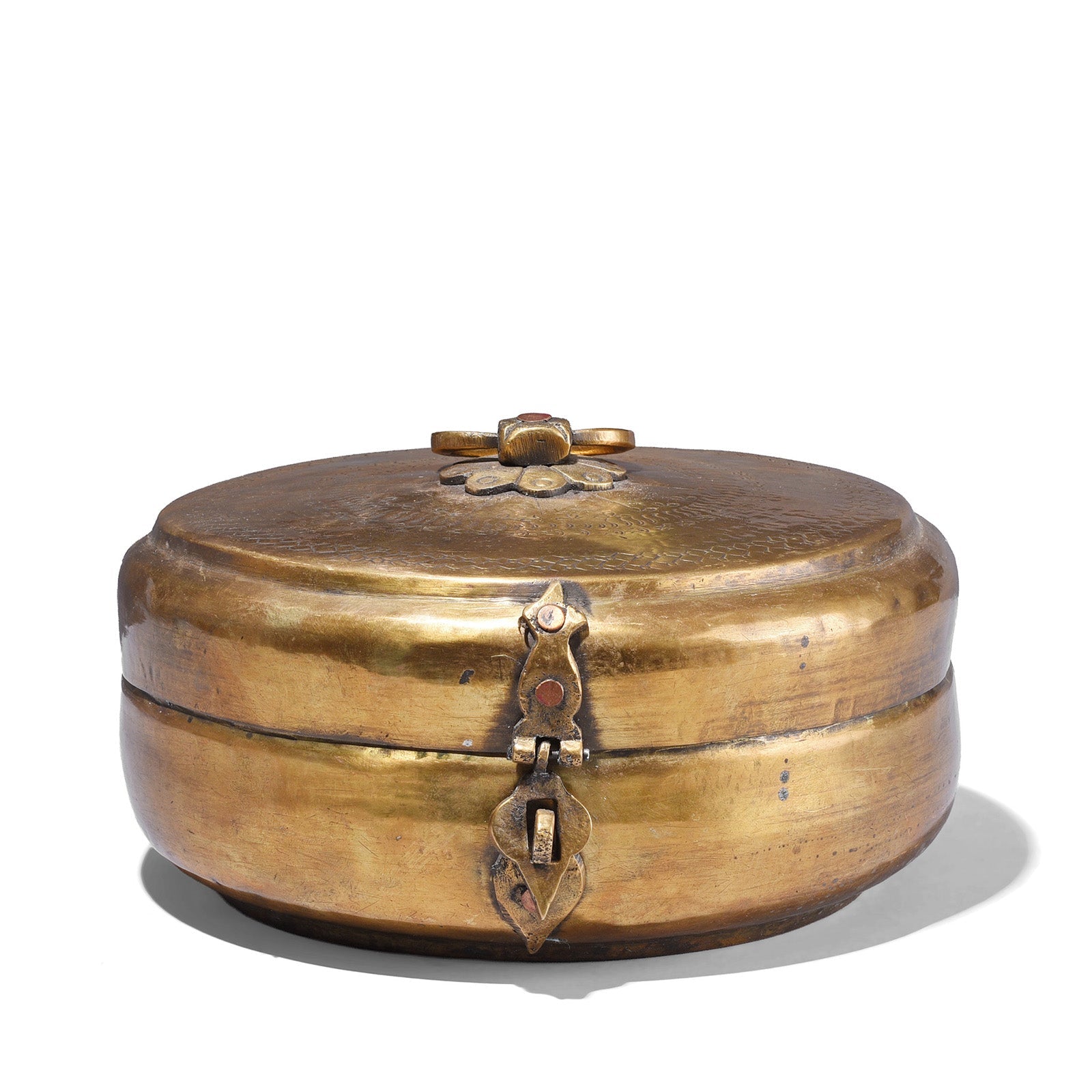 Brass Indian Chapati Box - Ca 1900