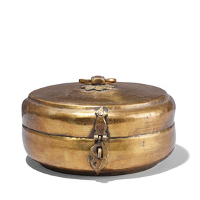 Brass Indian Chapati Box - Ca 1900
