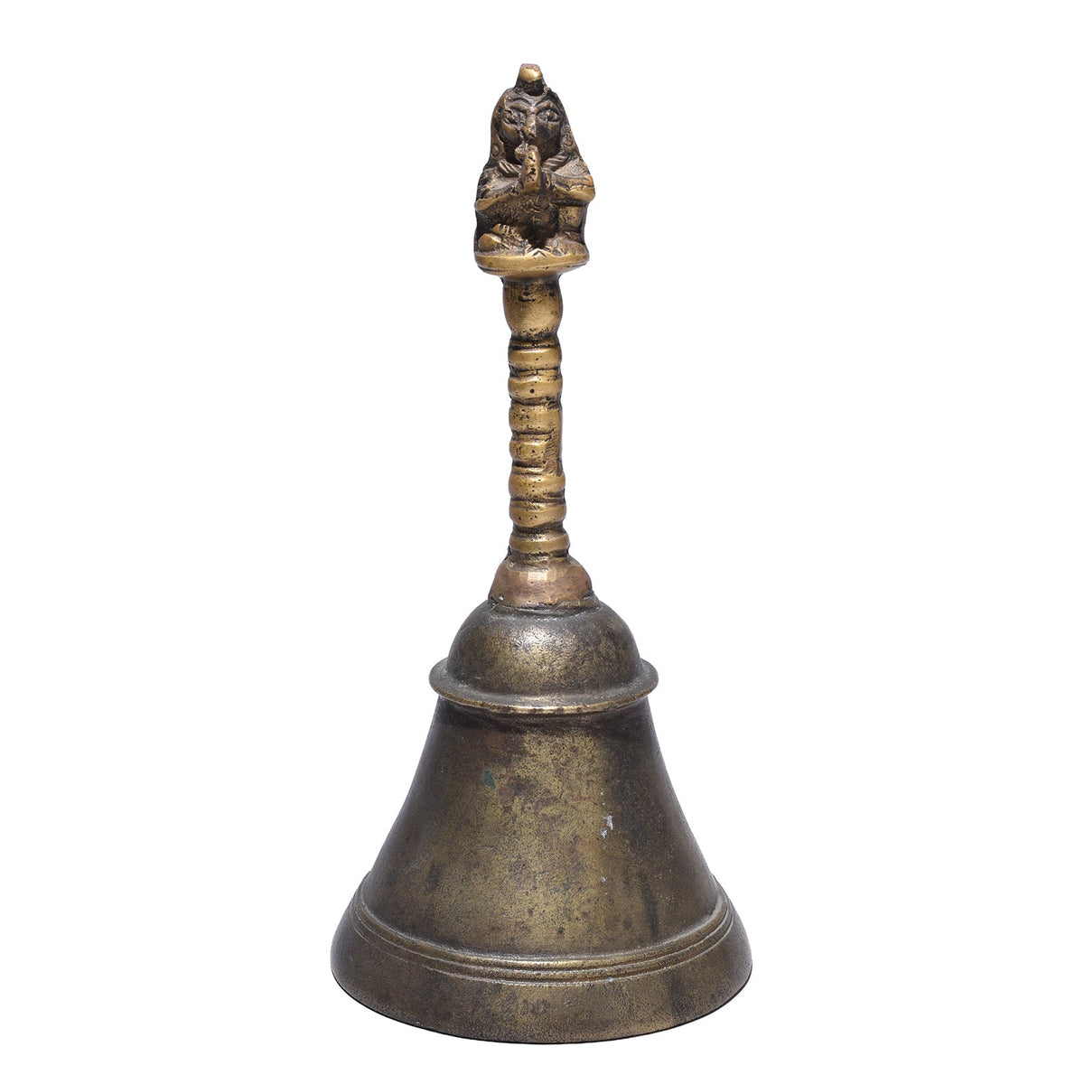 Antique Indian Brass Temple Bell- Late 19th Century