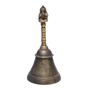 Antique Indian Brass Temple Bell- Late 19th Century