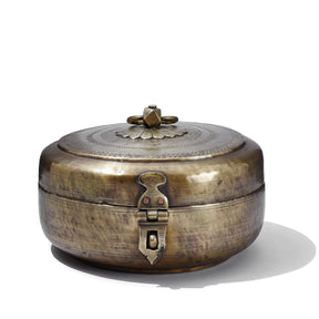 Exceptionally Good Brass Chapati Box - 19th Century