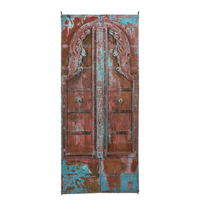 Painted Bikaner Roheda Door - 19th Century