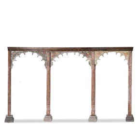 Painted Triple Arch From Gujarat - 19th Century