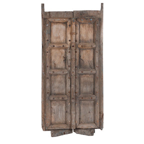 Teak Window Shutters From Haryana - 18th Century