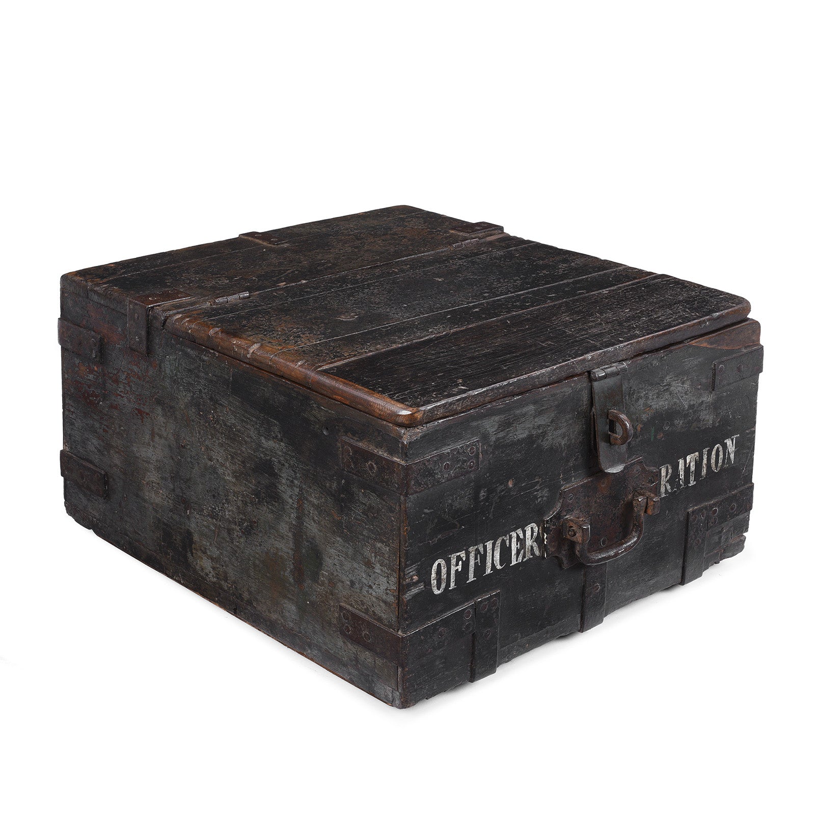 Green Painted Ammunition 'Limber' Chest - 19th Century