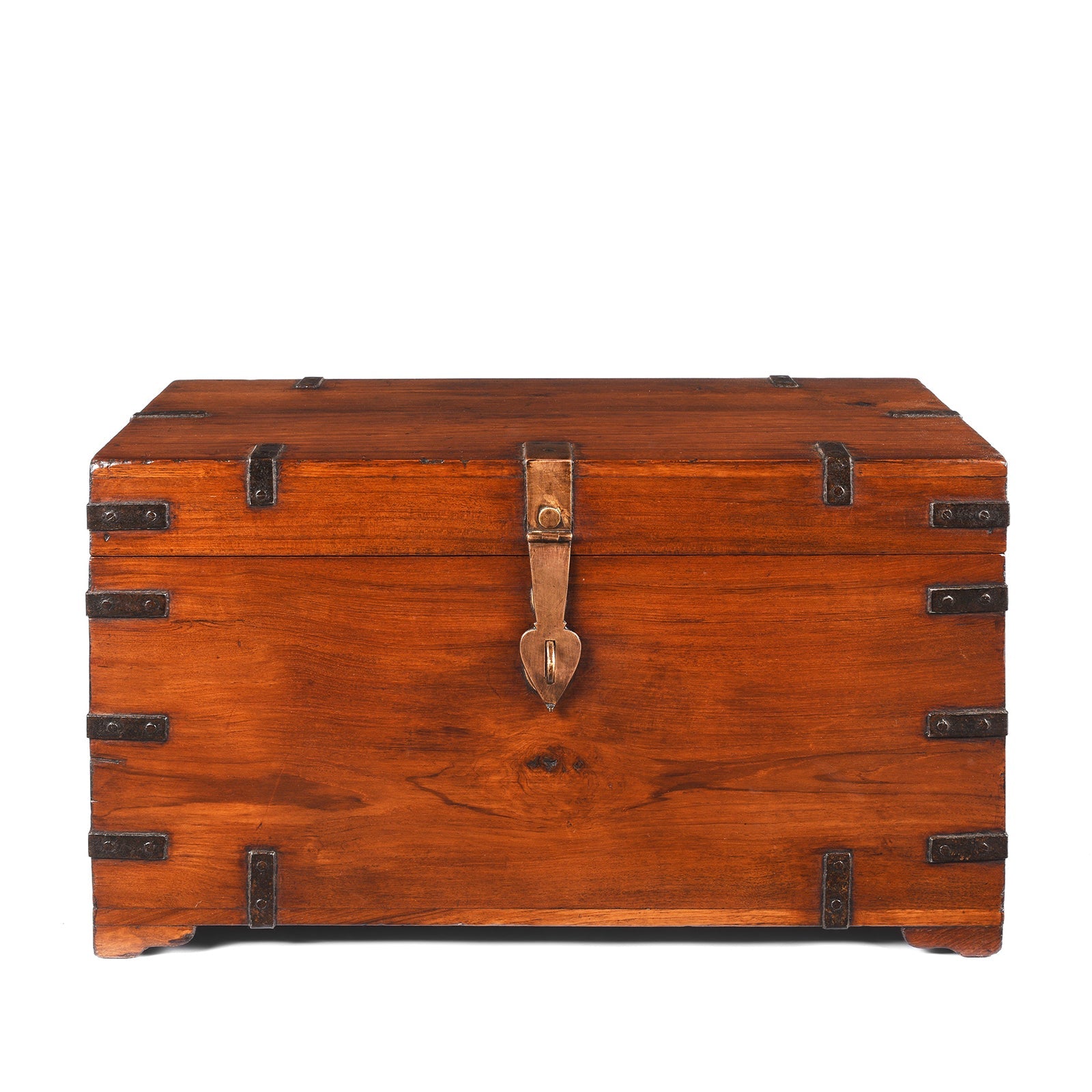 Iron Bound Indian Military Chest -19th Century
