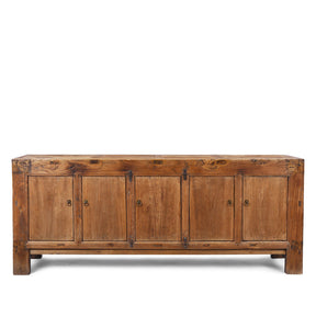5 Door Sideboard From Mongolia - 19th Century