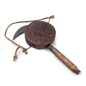 Carved Knife & Holder From The Terai - 19th Century