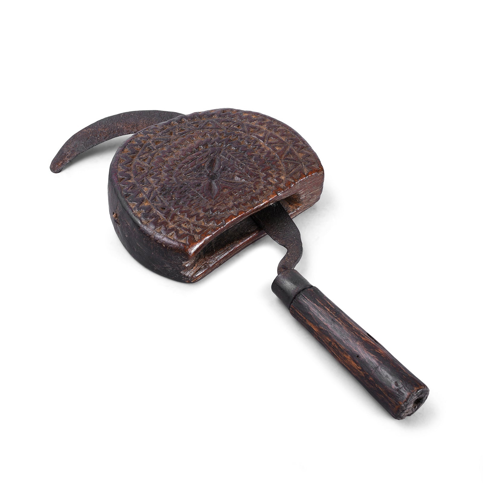 Carved Knife & Holder From The Terai - 19th Century