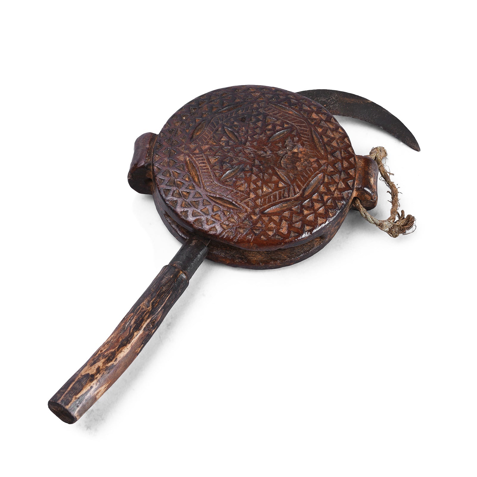 Carved Knife & Holder From The Terai - 19th Century