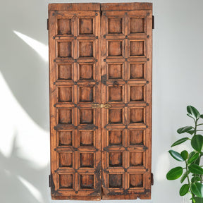 Teak Window Shutter From Maharashtra - 19th Century