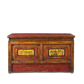 Painted Choksar Prayer Table from Tibet - 19th Century