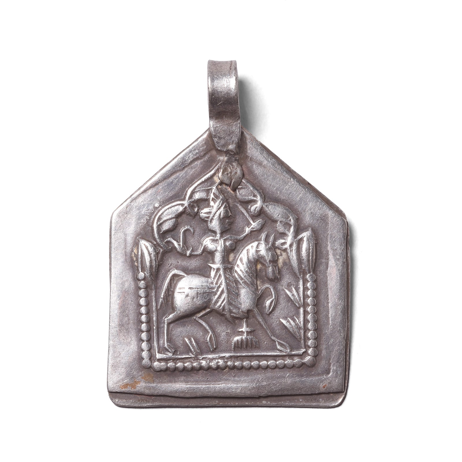 Tribal Silver Bhumiya Raj Amulet - 19th Century