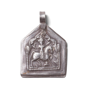 Tribal Silver Bhumiya Raj Amulet - 19th Century