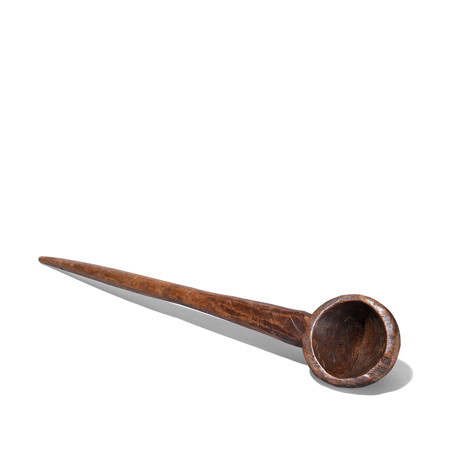 Carved Wooden Ladle From Banswara - Ca 1920's