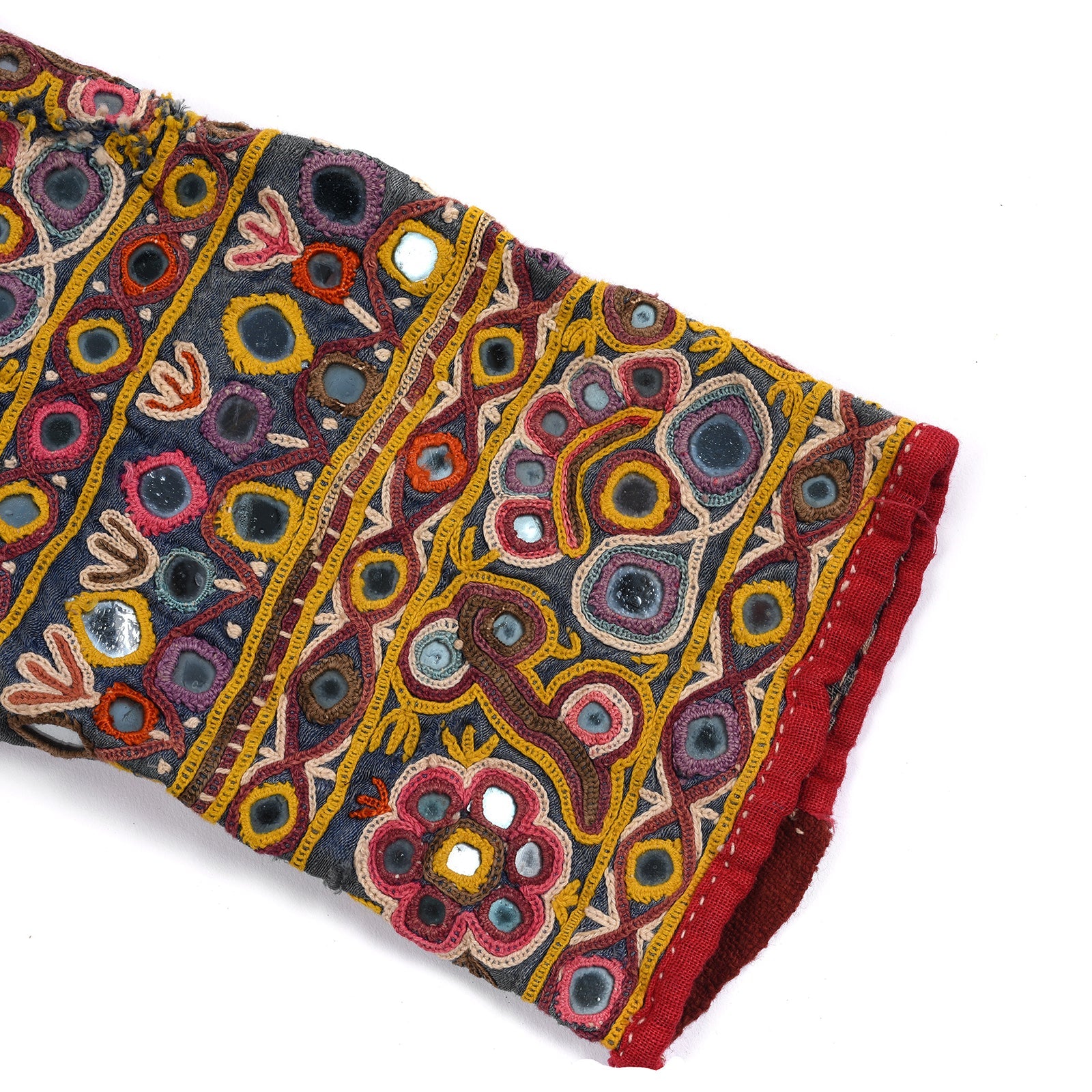 Old Embroidered Mirrorwork Blouse from Kutch - Ca 1930