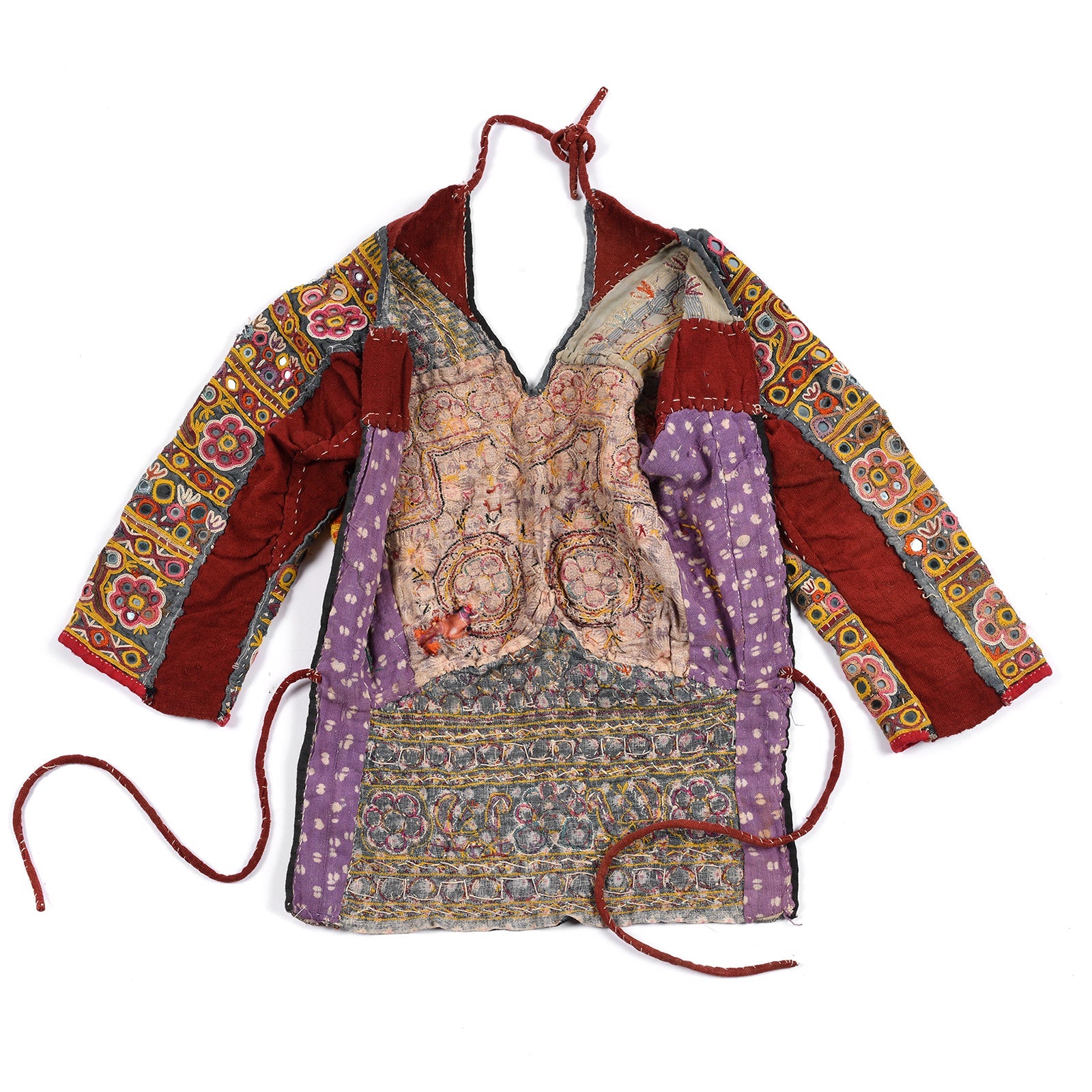 Old Embroidered Mirrorwork Blouse from Kutch - Ca 1930