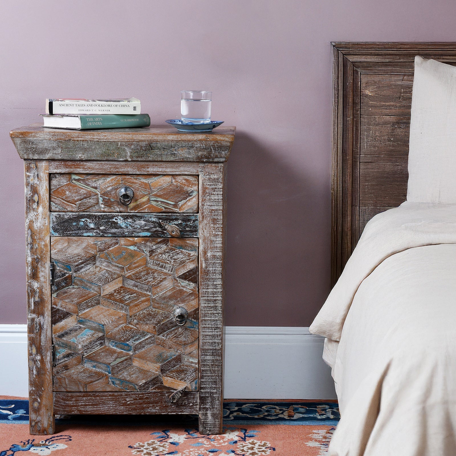 Bedside Cabinets Made From Reclaimed Teak