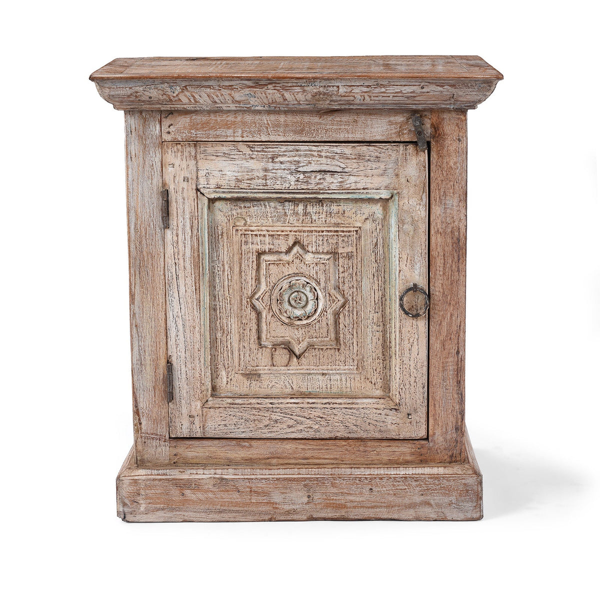Bedside Cabinet Made From Reclaimed Teak