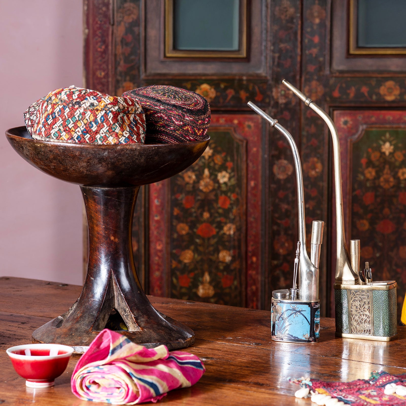 Shagreen Chinese Water Pipe - Ca 1900