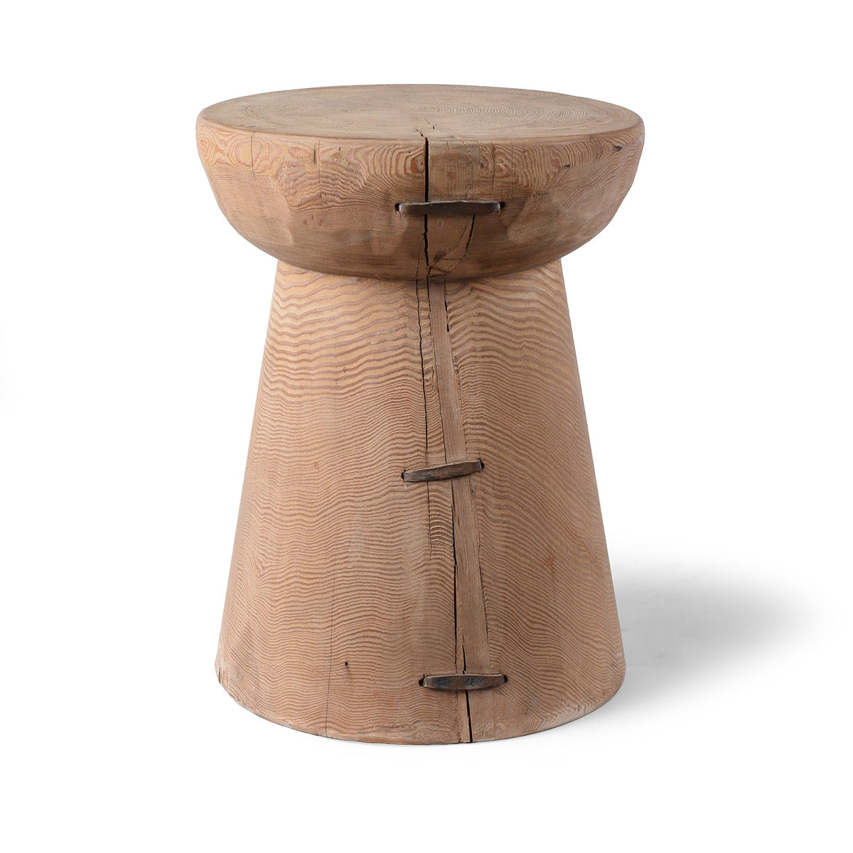 Bleached Stool / Side Table