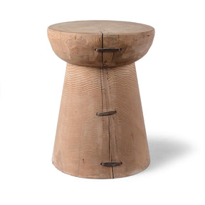 Bleached Stool / Side Table