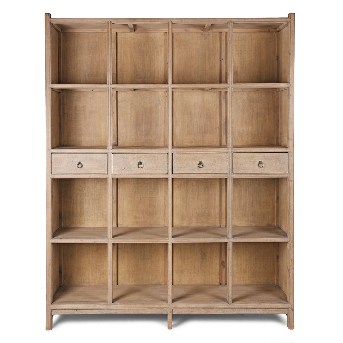 Bleached Shelving Unit Made From Old Pine