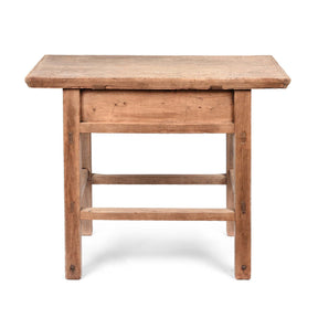 Bleached Elm Wine Table From Henan - 19thC