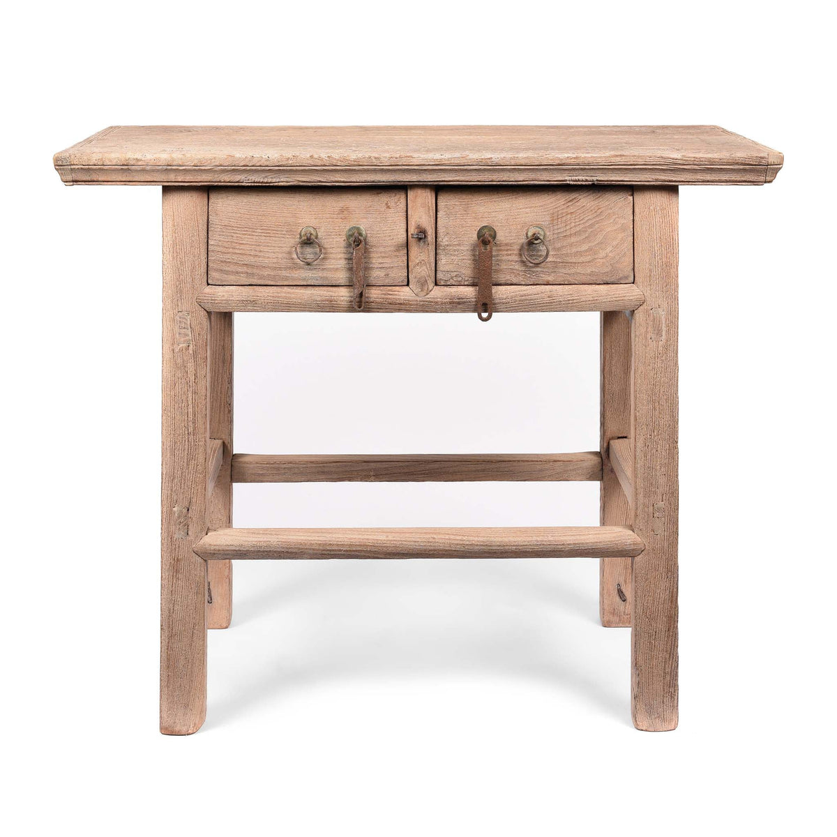 Bleached Elm Wine Table From Henan - 19thC