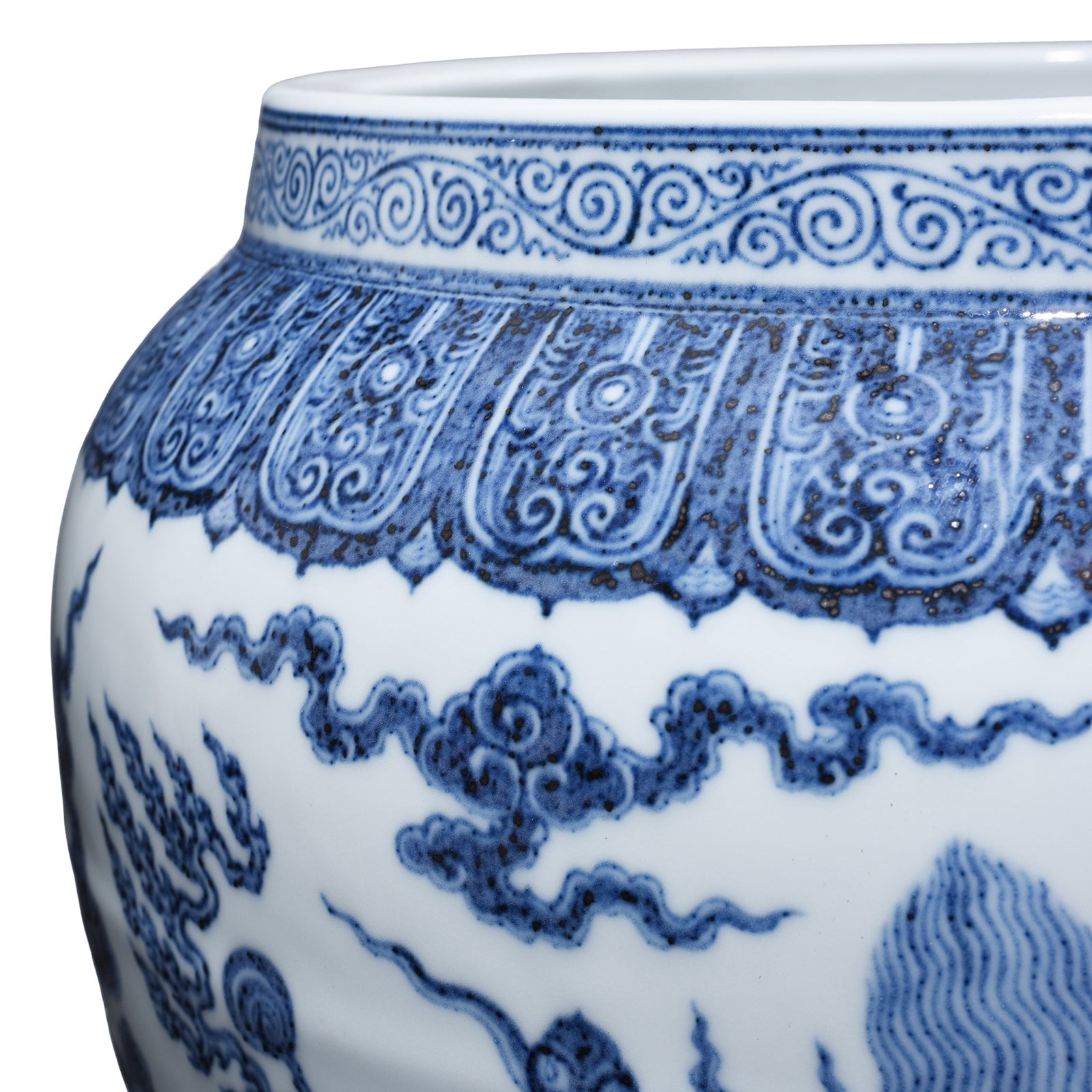 Blue & White Dragon Planter