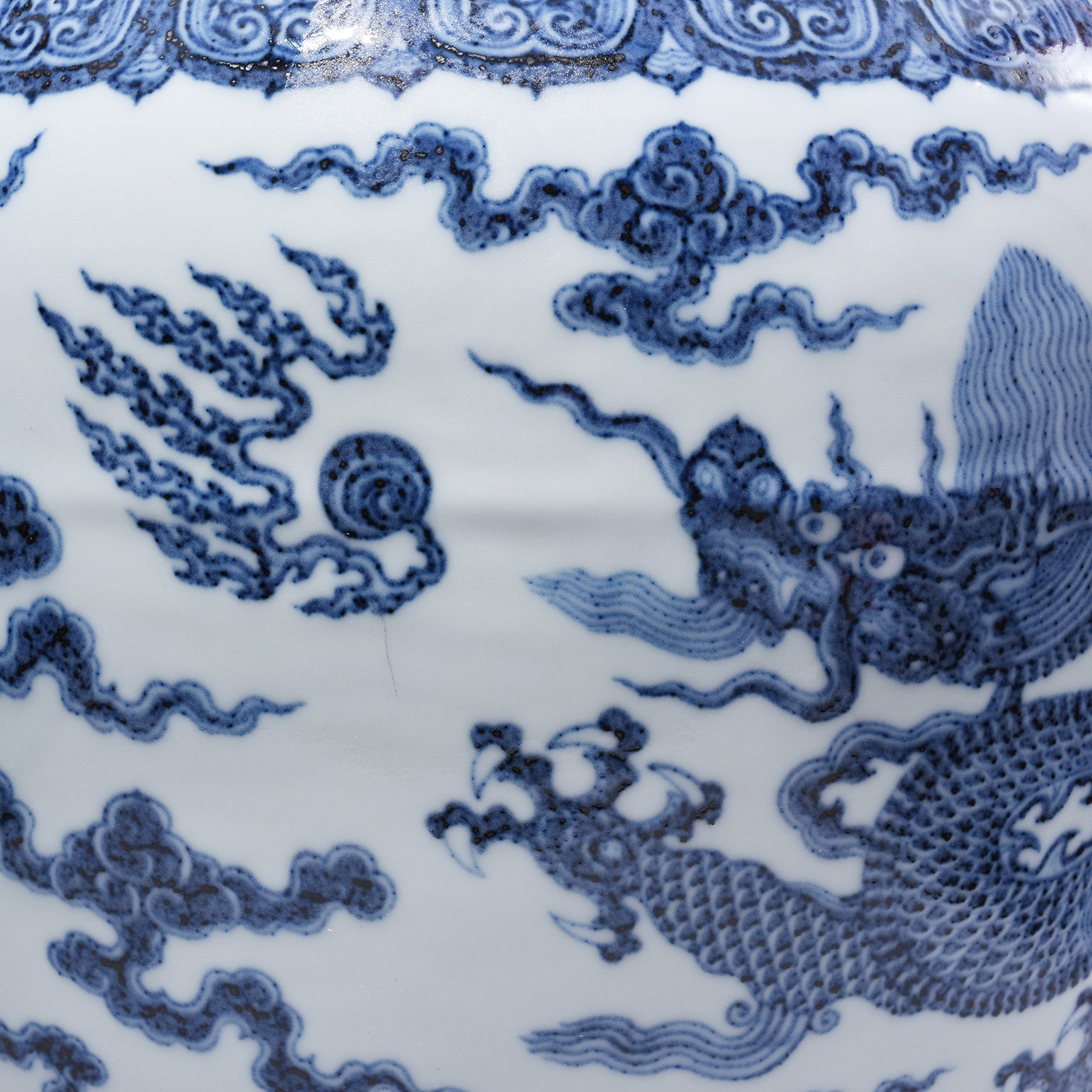 Blue & White Dragon Planter