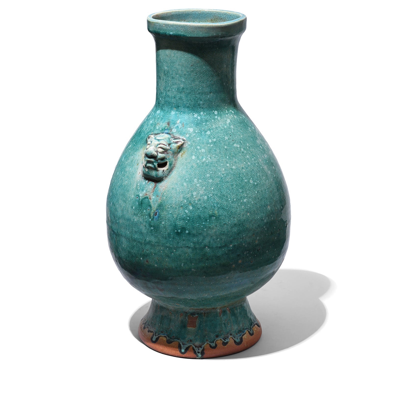 Green Yaobian Glaze Vase