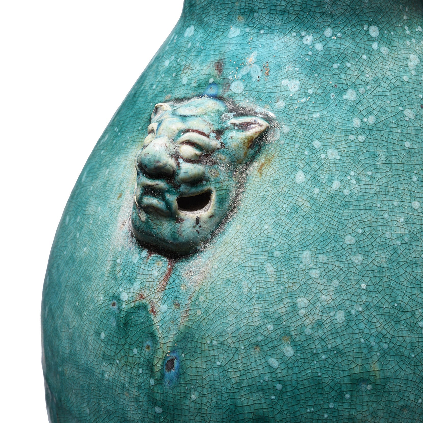 Green Yaobian Glaze Vase