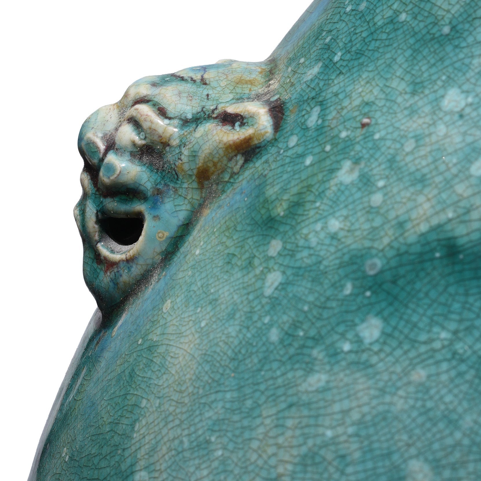 Green Yaobian Glaze Vase