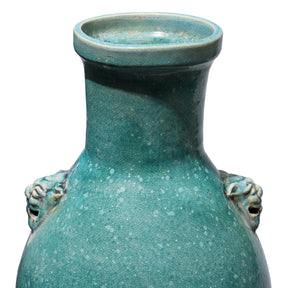 Green Yaobian Glaze Vase