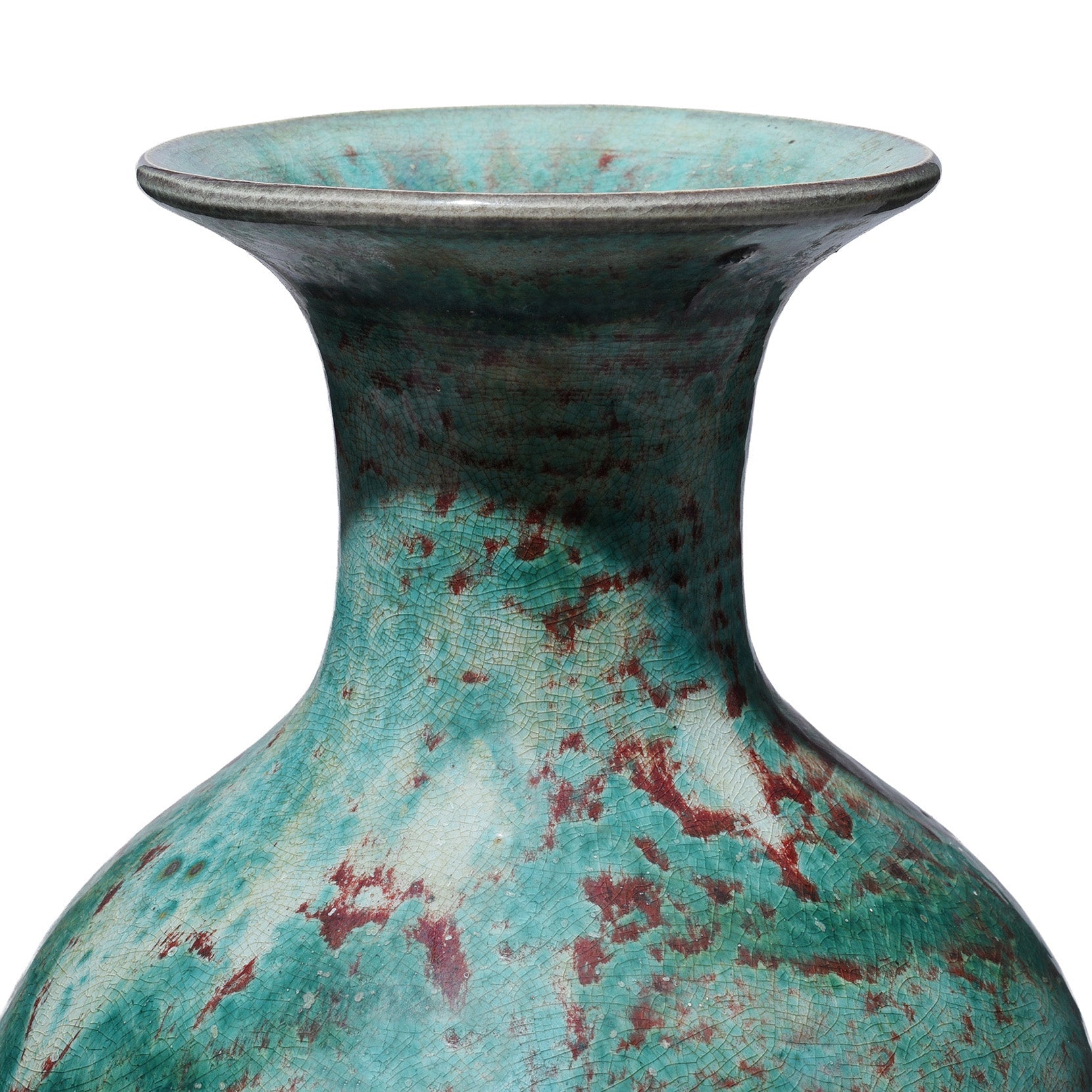 Green Yaobian Glaze Fengweizen Vase