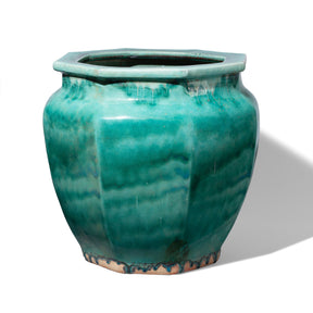 Green Yaobian Glaze Planter