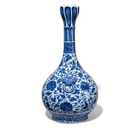Blue & White Porcelain Lotus Mouth Vase