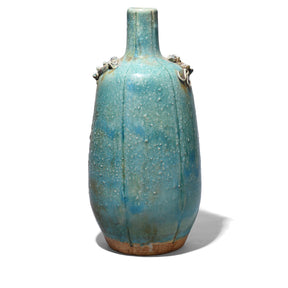 Green Yaobian Glaze Lizard Vase