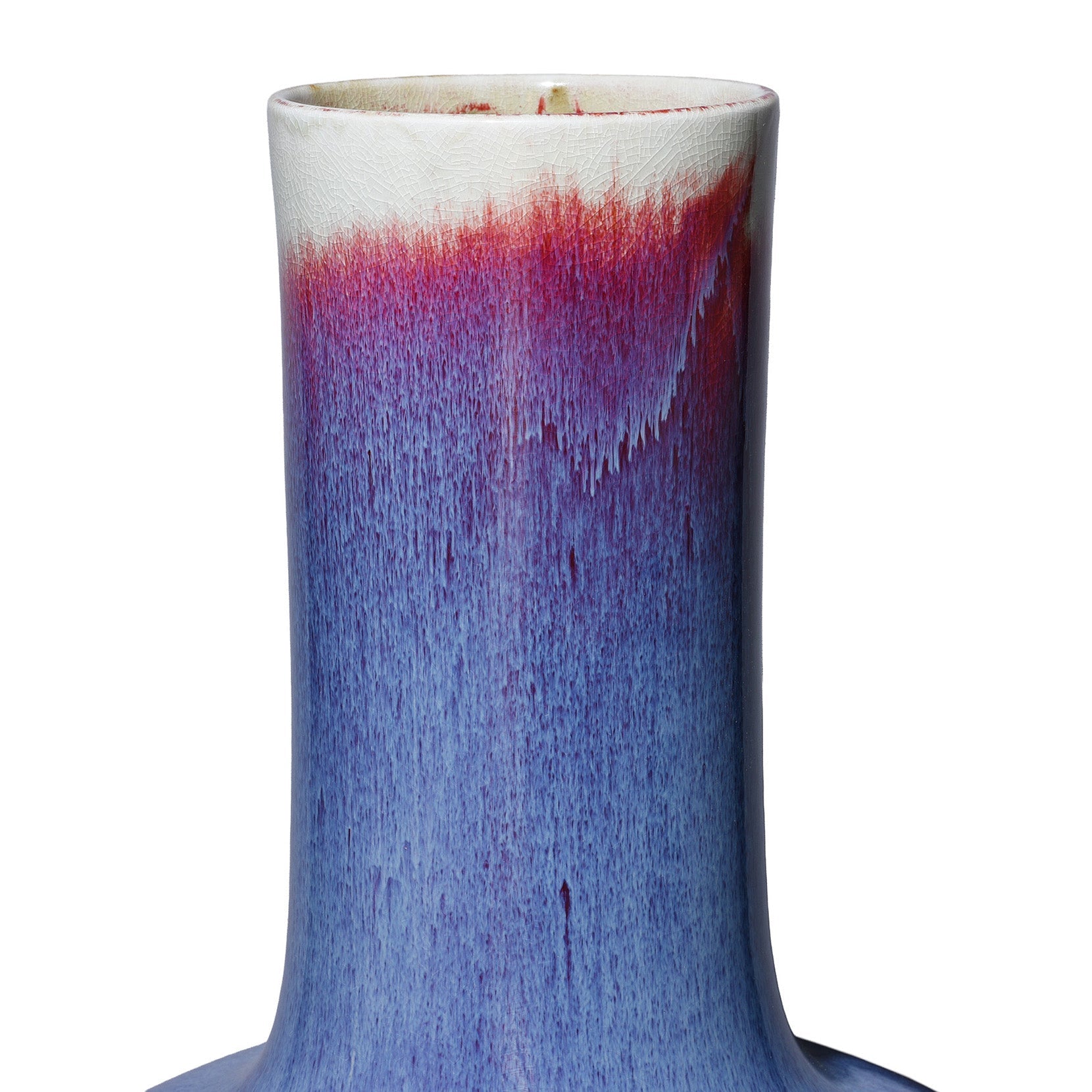 Large Purple Yaobian Bottle Vase