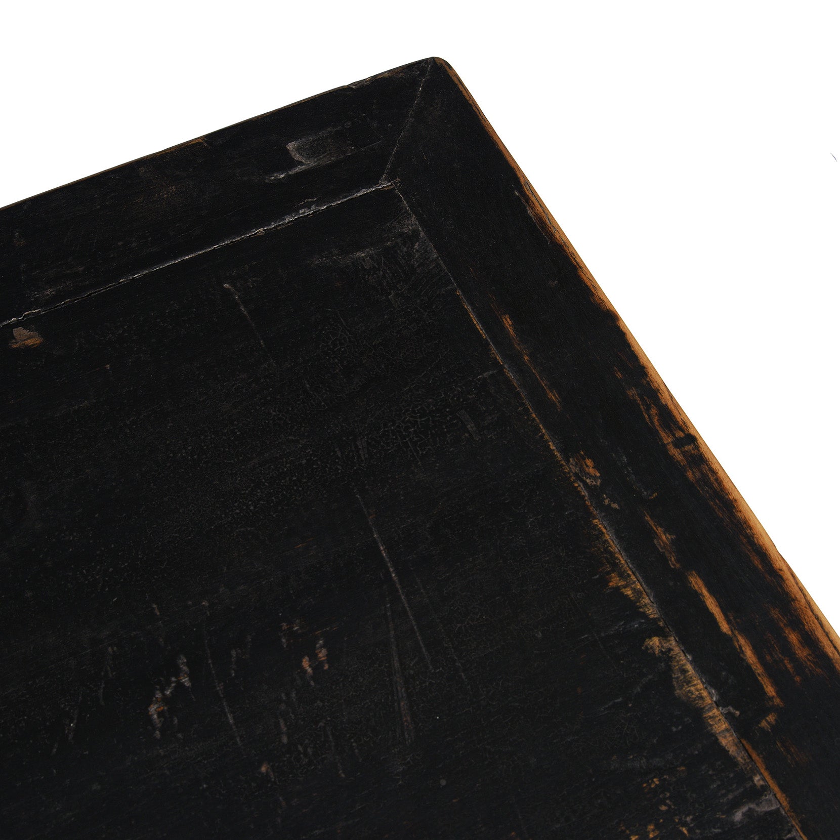 Black Lacquer Sideboard From Shanxi - 19th Century